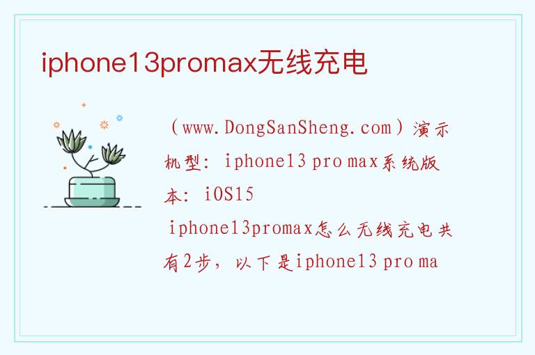 iphone13promax无线充电 