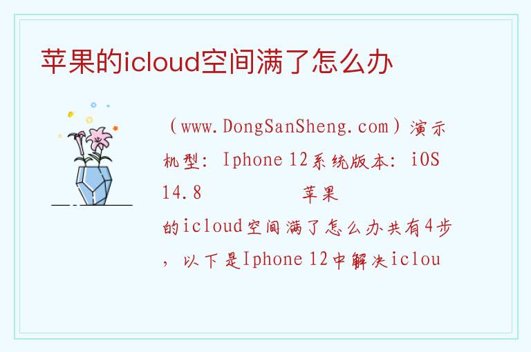 苹果的icloud空间满了怎么办 