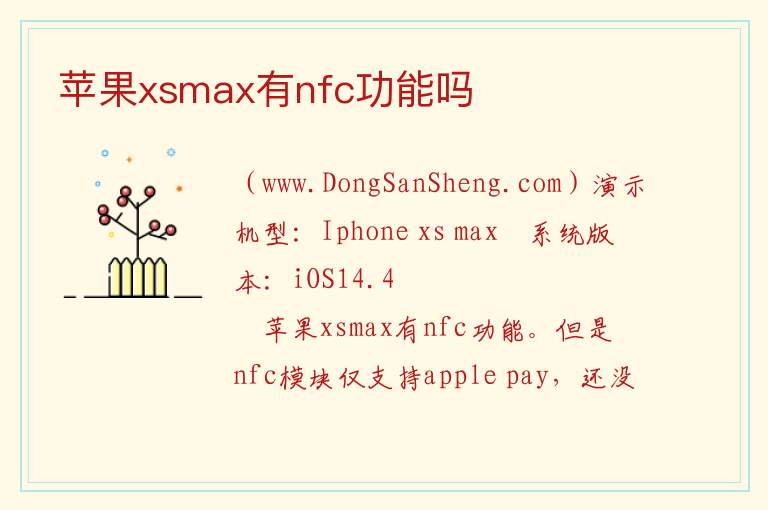 苹果xsmax有nfc功能吗 苹果xsmax怎么添加nfc门禁卡