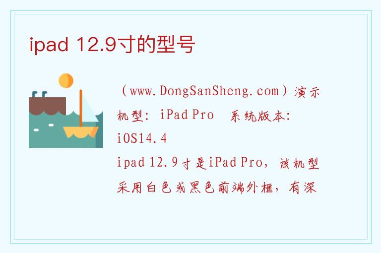 ipad 12.9寸的型号 