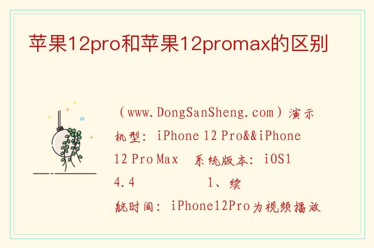 12pro和promax有啥区别，12pro和promax有啥区别