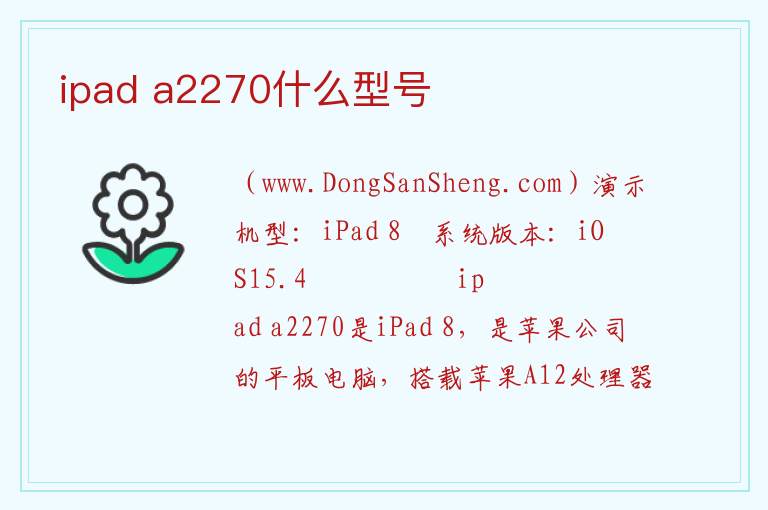 ipad a2270什么型号 