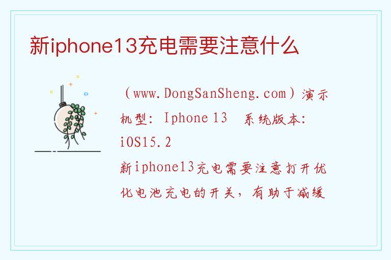 新iphone13充电需要注意什么 