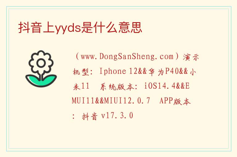 抖音上yyds是什么意思 